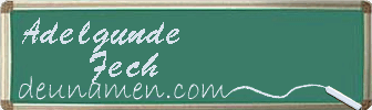 Adelgunde Fech Visitenkarte
